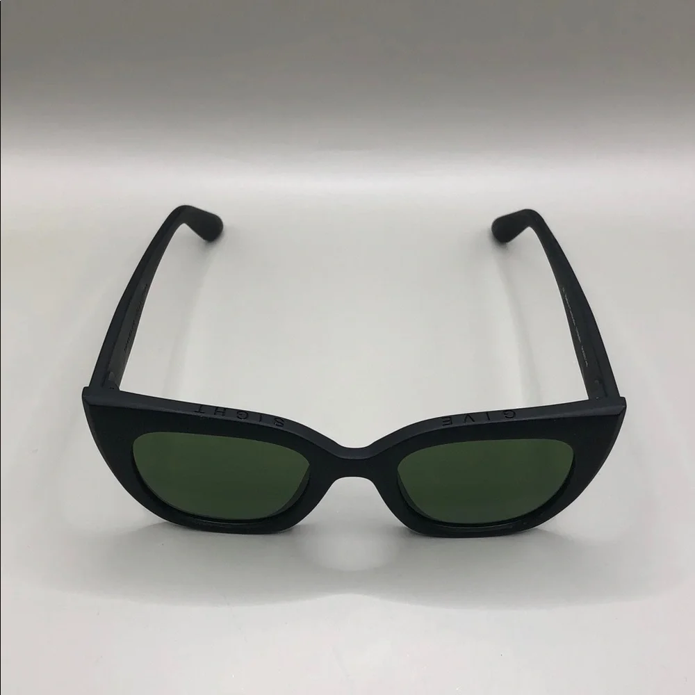 Tom's Traveler Collection Sunglasses Sydney Matte Black Olive Lenses